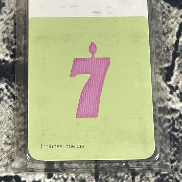 Quickutz NUMBER WITH FLAME ON TOP A"RS-0904" Singlekutz Die "Candle 7" - Picture 2 of 7
